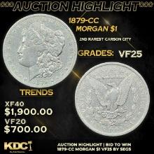 ***Auction Highlight*** 1879-CC Morgan Dollar $1 Graded vf25 BY SEGS (fc)