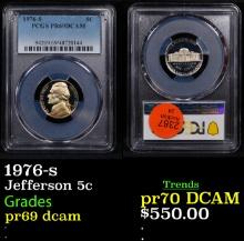 Proof PCGS 1976-s Jefferson Nickel 5c Graded pr69 dcam By PCGS