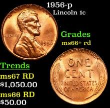 1956-p Lincoln Cent 1c Grades GEM++ RD