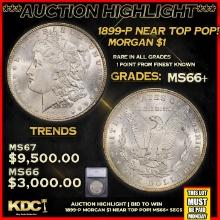 ***Major Highlight*** 1899-p Morgan Dollar Near Top Pop! $1 ms66+ SEGS (fc)
