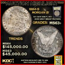 ***Major Highlight*** 1884-s Morgan Dollar $1 Select+ Unc USCG (fc)