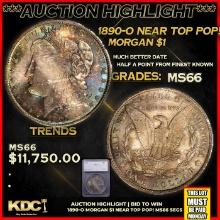 ***Major Highlight*** 1890-o Morgan Dollar Near Top Pop! $1 ms66 SEGS (fc)