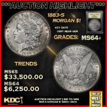 ***Major Highlight*** 1883-s Morgan Dollar $1 Choice+ Unc USCG (fc)