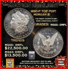 ***Major Highlight*** 1890-p Morgan Dollar TOP POP! $1 ms65+ dmpl SEGS (fc)
