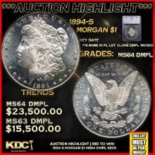 ***Major Highlight*** 1894-s Morgan Dollar $1 ms64 dmpl SEGS (fc)