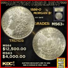 ***Major Highlight*** 1886-o Morgan Dollar $1 Select+ Unc USCG (fc)