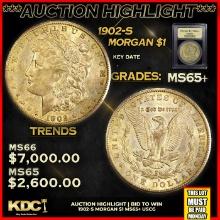 ***Major Highlight*** 1902-s Morgan Dollar $1 GEM+ Unc USCG (fc)