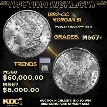 ***Auction Highlight*** 1882-cc Morgan Dollar $1 ms67+ SEGS (fc)