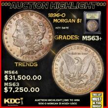 ***Major Highlight*** 1896-o Morgan Dollar $1 Select+ Unc USCG (fc)