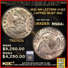 ***Major Highlight*** 1832 Capped Bust Half Dollar Sm Letters O-122 50c ms64+ SEGS (fc)