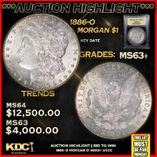 ***Major Highlight*** 1886-o Morgan Dollar $1 Select+ Unc USCG (fc)