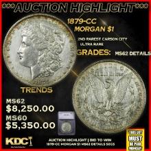 ***Major Highlight*** 1879-cc Morgan Dollar $1 ms62 details SEGS (fc)