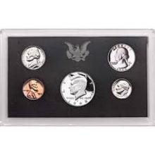 1968 United States Mint Proof Set 5 coins NoOuter Box