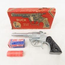 Vintage Kilgore Buck Cap gun in Box