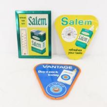 Vintage Salem & Vantage Thermometer signs