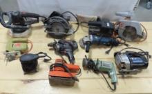 Electric Saws, grinders, drills, buffers & tools