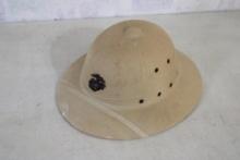 USMC Marines Chin Strap Pith Helmet with Pin