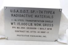 Radioactive Materials Metal Sign