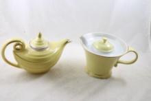 2 Hall China Art Deco Teapots Melody & Aladdin