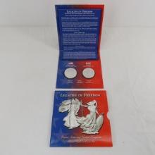 US & UK Silver Bullion Set 2002 Brittian & 03 ASE