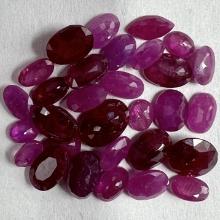 Unmounted rubies