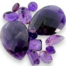 Unmounted amethysts