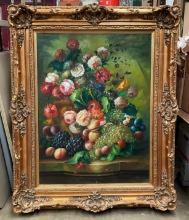 Large Ornate Framed Canvas