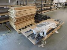 Commercial Rack Parts: Uprights, Crosspieces and Wooden Shelves