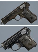 Two Colt Semi-Automatic Pocket Pistols