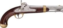 U.S. Henry Aston & Co. Model 1842 Percussion Pistol Dated 1851