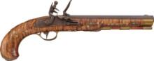 William Buchele Flintlock Kentucky Pistol