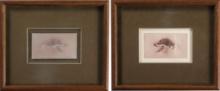 Framed Gianfranco Pedersoli Engraver's Plate and Plate Pressing