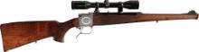 H Blaser Hagn Action Falling Block Single Shot Rifle with Scope