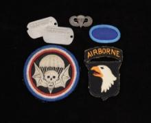 Uniform Items of a 502nd Parachute Infantry Regiment Soldier
