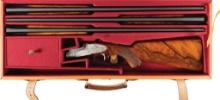 Tomasoni Engraved Ivo Fabbri Over/Under Shotgun Three Barrel Set