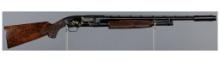 Jasper Salerno Engraved Winchester Model 12 Slide Action Shotgun