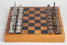Pewter & Bronze Corporate Chess Set