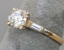 Ladies 14k Diamond Ring, Sz. 7.5