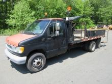 1998 Ford E-350 S/A Flatbed Truck