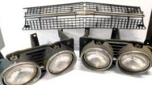 Vintage Ford Galaxie Headlights, and Grill