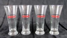 Set (4) Vintage Genesee Beer Pilsner Glasses