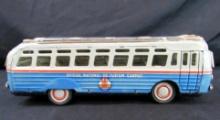 Antique Carpati Tin Friction Tourist Bus 14.5"