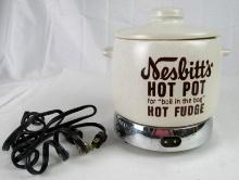 Vintage Nesbitt's Hot Pot / Soda Fountain Fudge Warmer