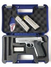 S&W MODEL 4586 STAINLESS PISTOL .45 ACP w/3 MAGS
