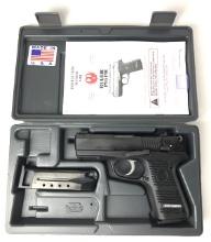 RUGER P95 PISTOL 9MM UNFIRED w/CASE & 2 MAGAZINES