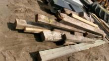 2-PALLETS MISC. LUMBER: 4 X4'S, 4 X 6'S, 6 X 6'S & PLYWOOD