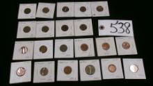 GERMAN PFENNIG (penny ) COIN COLLECTION: 4-1950-1, 1962-2, 1964-2,  1966-1, 1966-2, 1971-2, 1974-2,