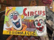 Fun & Magic Circus printed metal sign 24x36