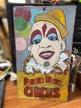 Parker Watts Circus metal sign 8x10 1/2