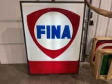 Fina DS lighted sign 61x46, great colors